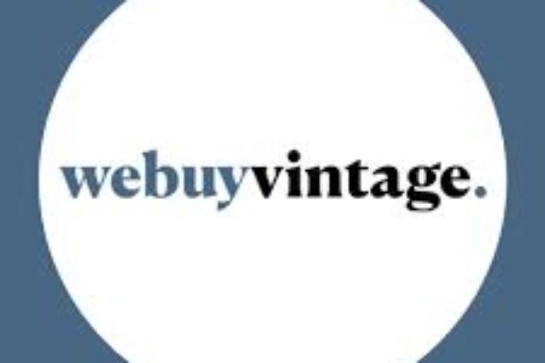 The logo for we buy vintage